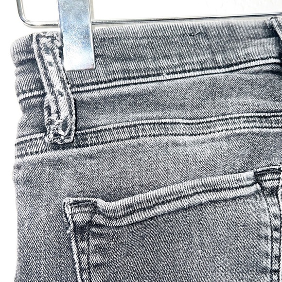 All Saints Grace Women's Washed Black Midrise Raw Hem Skinny Jeans - Picture 9 of 11